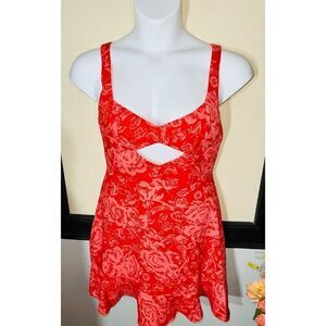 BCBG Red Floral Dress - NWT - Size 0